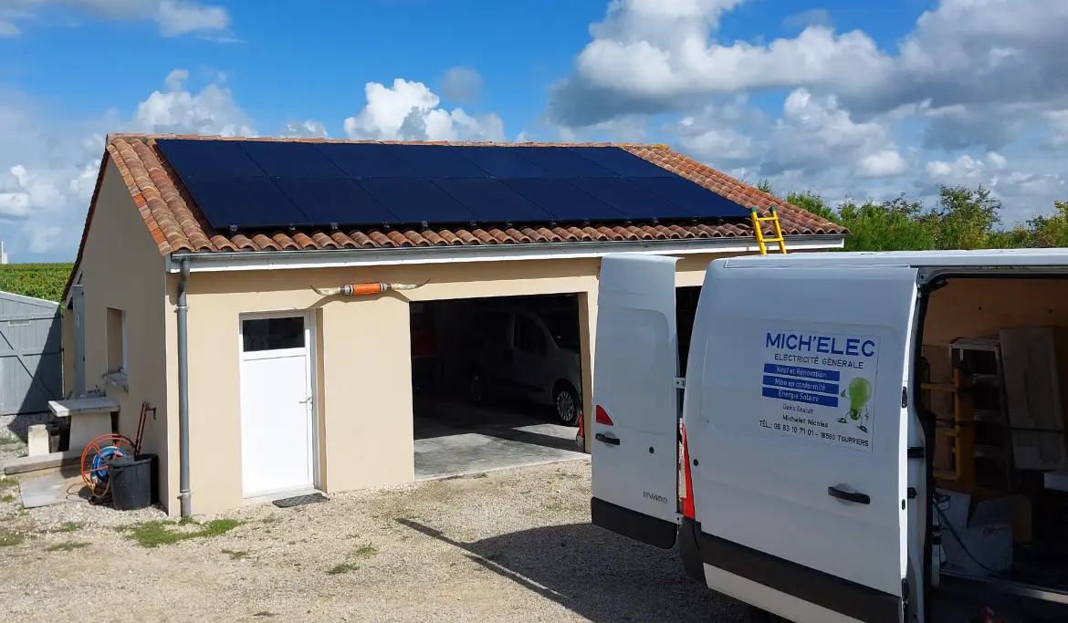 Réalisation travaux électriques Michelec en Charente.