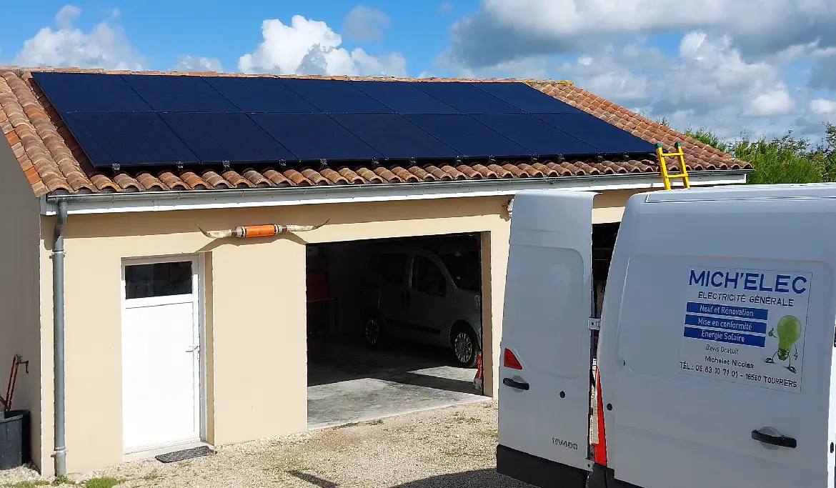 Réalisation travaux électriques Michelec en Charente.